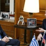 Σε εξέλιξη η συνάντηση Μητσοτάκη- Μπλίνκεν στα Χανιά