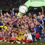 Ολυμπιακός: Το πάρτι των θριαμβευτών στα αποδυτήρια της “OPAP Arena”