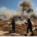 Φωτιά στα Τρίκαλα: Σε ύφεση η πυρκαγιά στο Ορθοβούνι