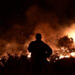 Δύο μέτωπα φωτιάς μέσα σε λίγες ώρες στην πόλη της Λάρισας