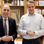 Με τον Κυριάκο Μητσοτάκη συναντήθηκε ο πρόεδρος του ΕΒΕΑ, Γιάννης Μπρατάκος