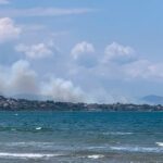 Φωτιά στις Αμμούδες Ρόδου – Μεγάλη κινητοποίηση της Πυροσβεστικής με εναέρια μέσα