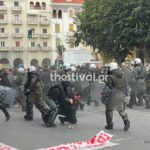 Επεισόδια στο κέντρο της Θεσσαλονίκης μεταξύ διαδηλωτών και ΜΑΤ